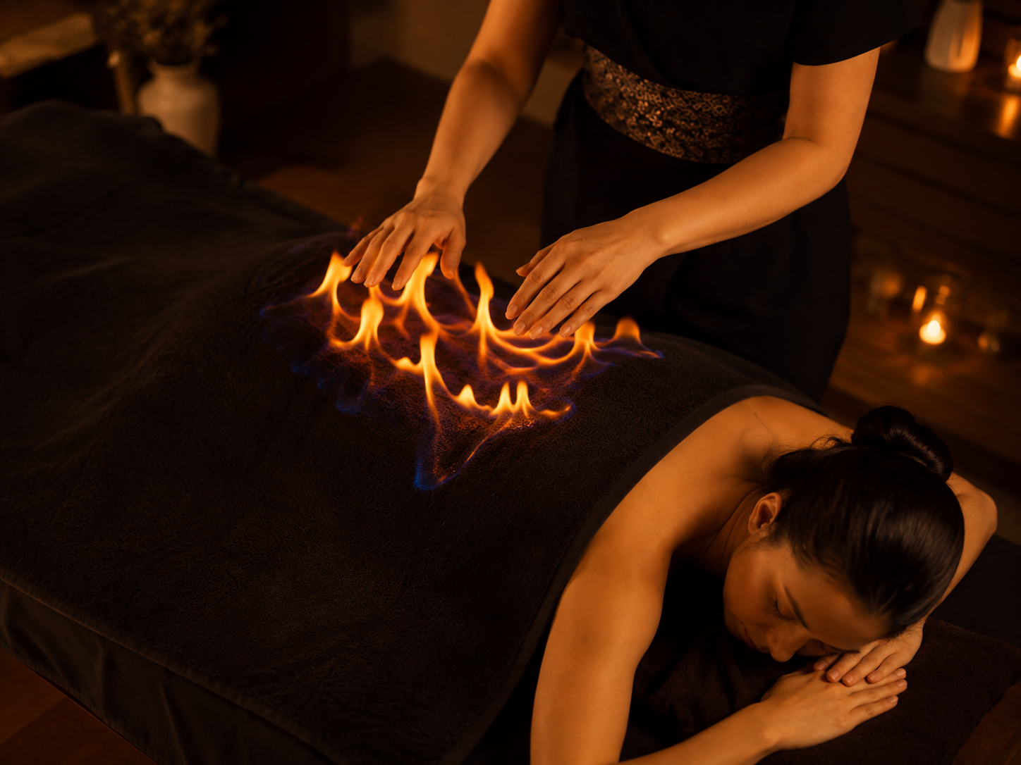 Телесная wellness-практика с использованием стихии огня